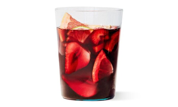 Sangria Glass(Red/White)